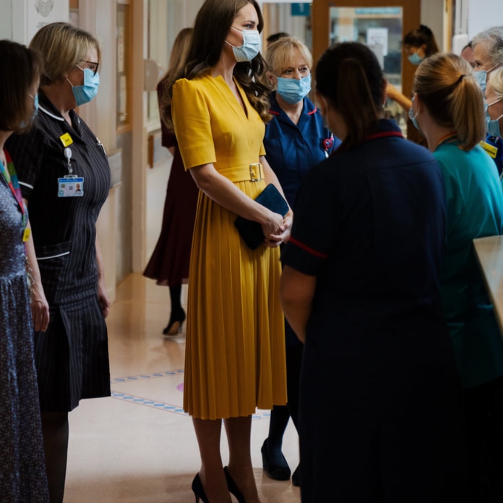 Karen Millen 'Forever' Pleated Dress in Ochre — the ORIGINAL Ochre Colourway